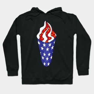 Memorial Day 4Th Of July Patriotic Ice Cream Cones Hoodie